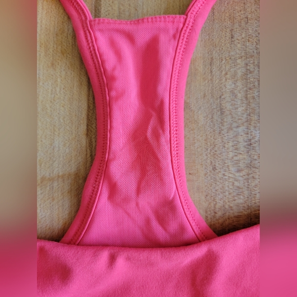 Fabletics Peri, Coral Square Neck Racerback Sports Bra,  Small, Lace-Up - Picture 2 of 8